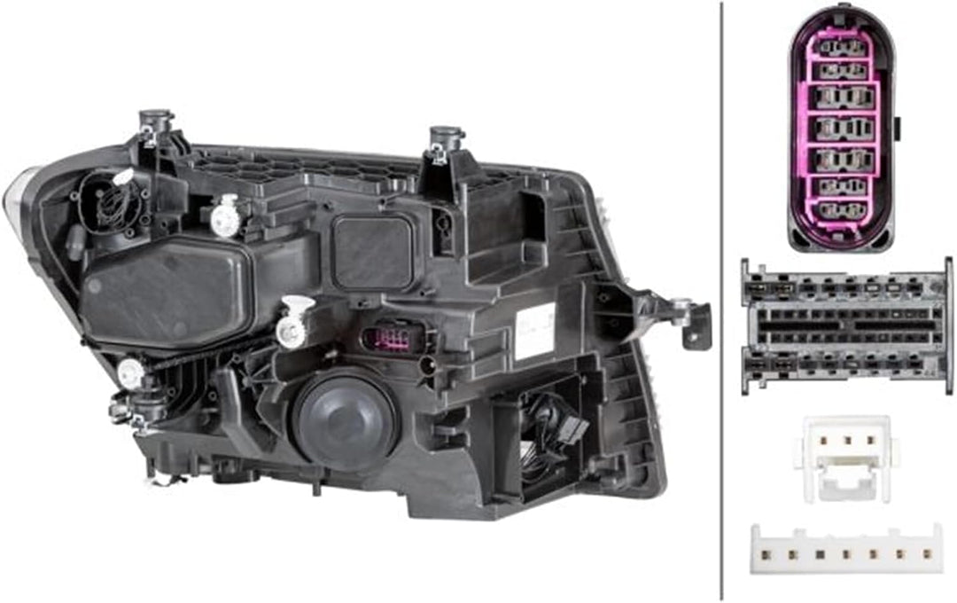 HELLA 1EX 012 830-091 LED Scheinwerfer - für u.a. VW Crafter Box (SY_, SX_) - ECE - für Rechtsverkeh