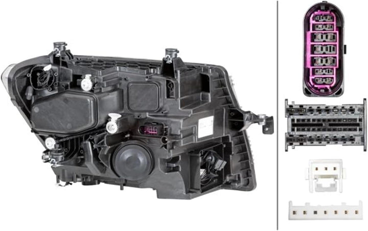 HELLA 1EX 012 830-091 LED Scheinwerfer - für u.a. VW Crafter Box (SY_, SX_) - ECE - für Rechtsverkeh