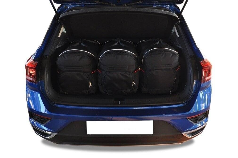 KJUST Dedizierte Kofferraumtaschen 3 STK kompatibel mit VW T-ROC I 2017+ CarBags