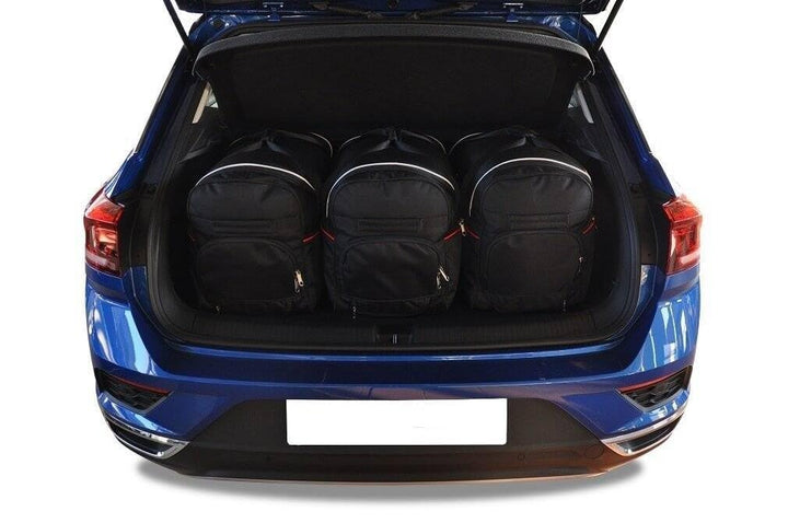 KJUST Dedizierte Kofferraumtaschen 3 STK kompatibel mit VW T-ROC I 2017+ CarBags