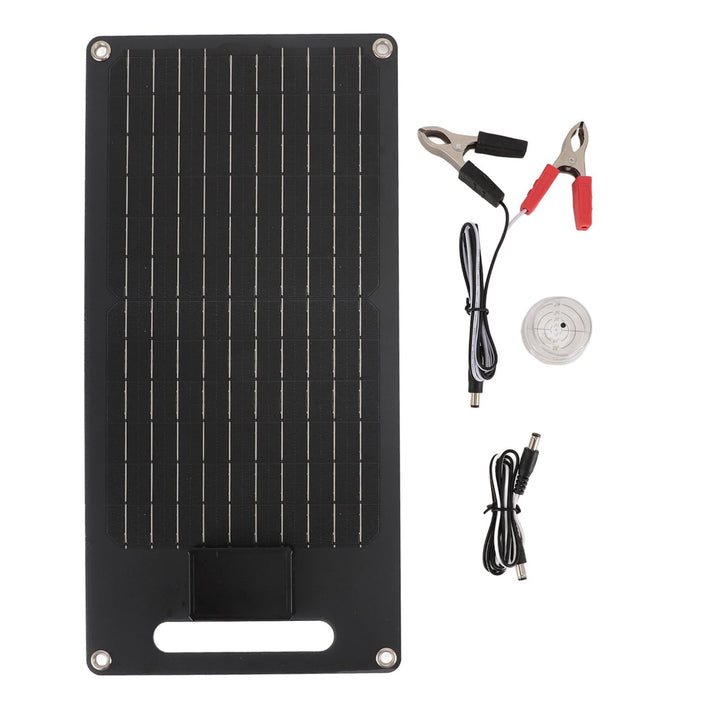 Mumusuki 50W 12V Solarpanel, Monokristalline Silizium -Abs -Solar -Ladegerät mit Dual -USB -Ausgaben