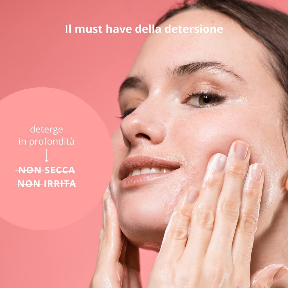 Milde Gesichtsreinigung 99,9% natürlich Rose Quartz Facial Cleanser (200 ml), 200 ml