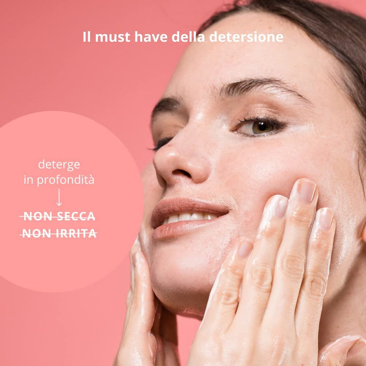 Milde Gesichtsreinigung 99,9% natürlich Rose Quartz Facial Cleanser (200 ml), 200 ml