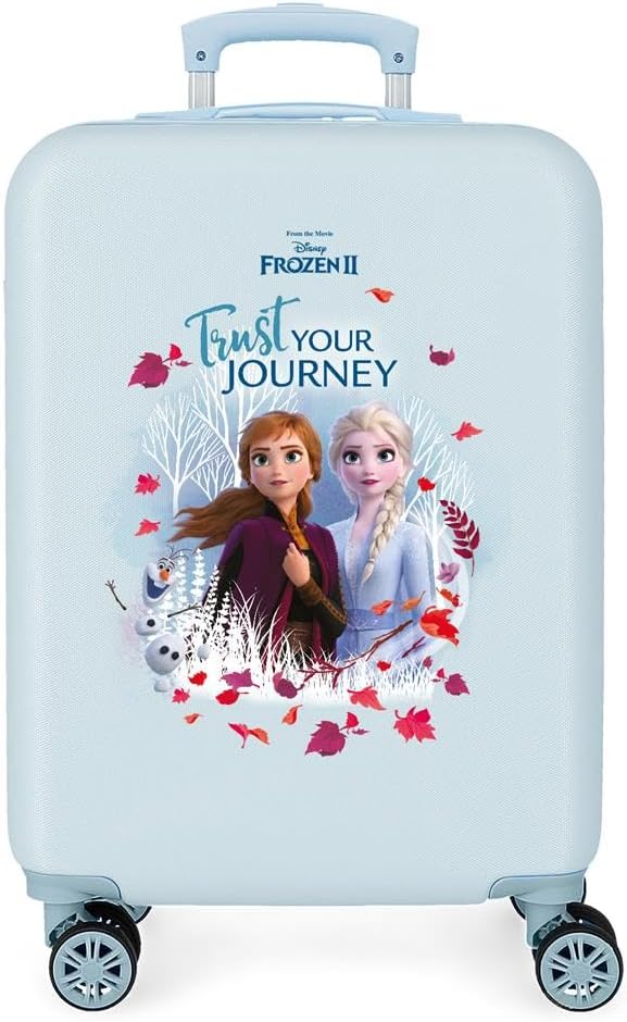Disney mp-7362 Frozen Die Eiskönigin Trust your journey Kabinenkoffer Blau 32x55x20. cms,Hartschalen
