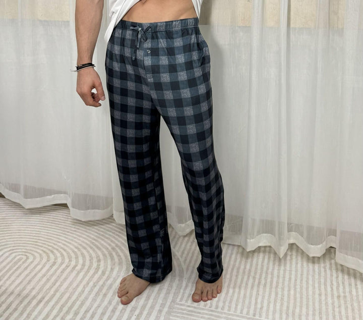 Ekouaer Pyjama Hose Herren Kariert Schlafanzughosen Lang Hosen Männer Schlafhose Loungewear und Nach