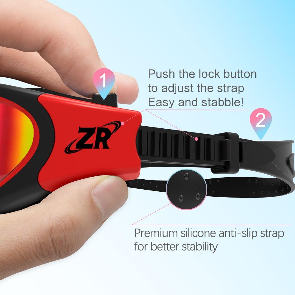 ZIONOR G1 - Polarisierte Schwimmbrille für Unisex und Erwachsene und Damen, beschlagfrei, 100% UV-Sc