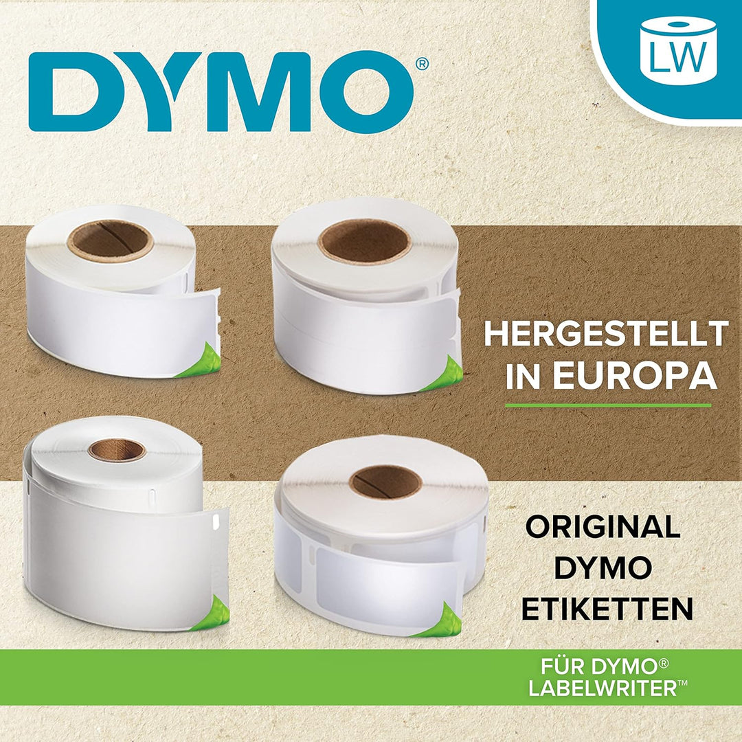 DYMO Original LabelWriter Rücksendeadressetiketten | 25 mmx54 mm | 12 Rollen mit je 500 leicht ablös