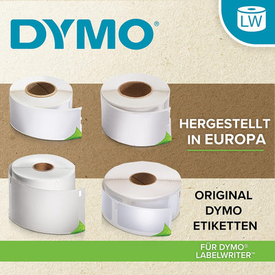 DYMO Original LabelWriter Hochleistungs-Etiketten | 59 mm x 102 mm | weisses Kunststoff-Etikett | Ro