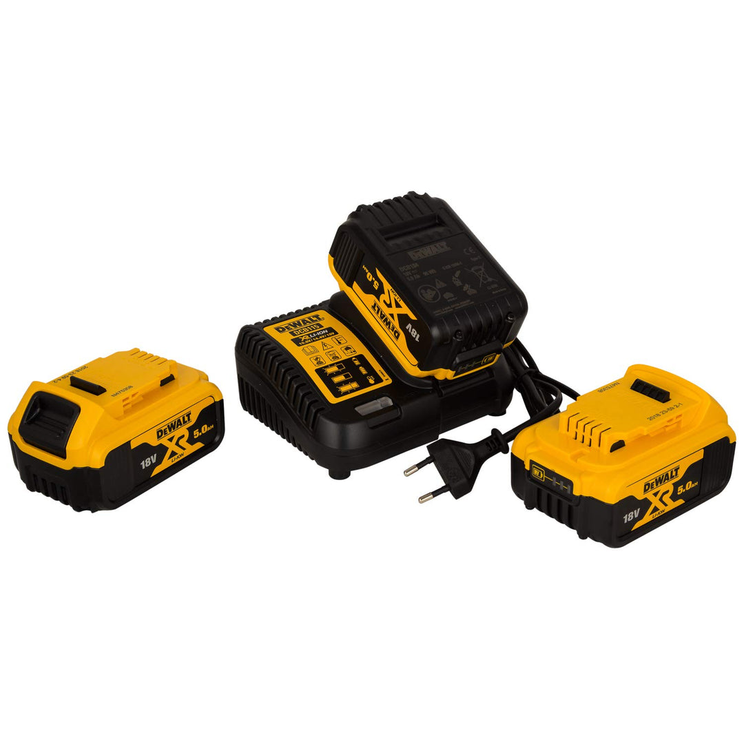 DeWalt Akku Plus Starterkit (bestehend aus System-Schnellladegerät DCB115 und 3x 18 Volt, 5,0 Ah Akk