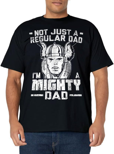 Men's Marvel Thor Father's Day Not Regular Dad Graphic T-Shirt XL Black