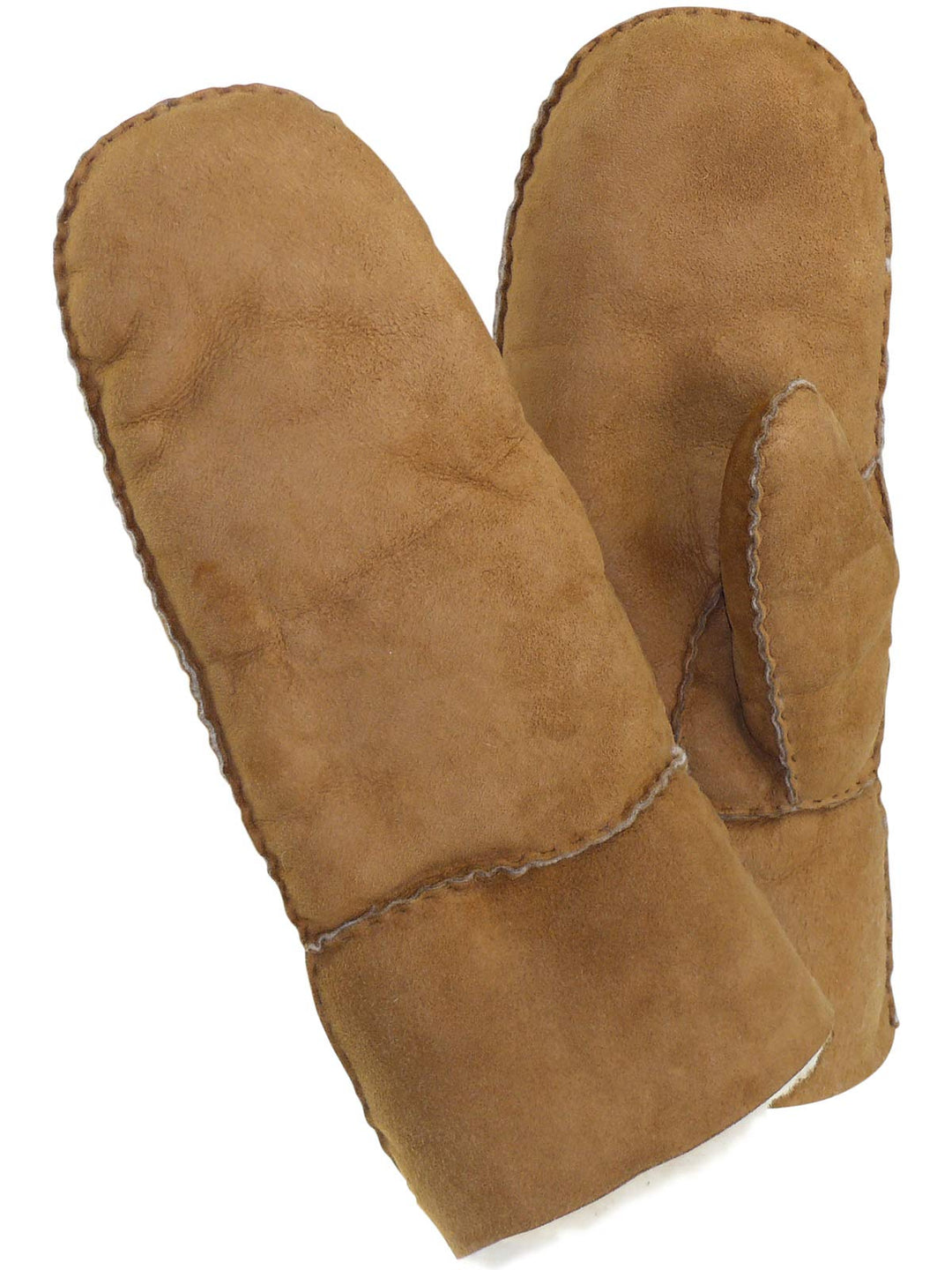 Harrys-Collection Damen Herren dicke Fäustlinge aus Lammfell in 4 Farben 7 Natur, 7 Natur