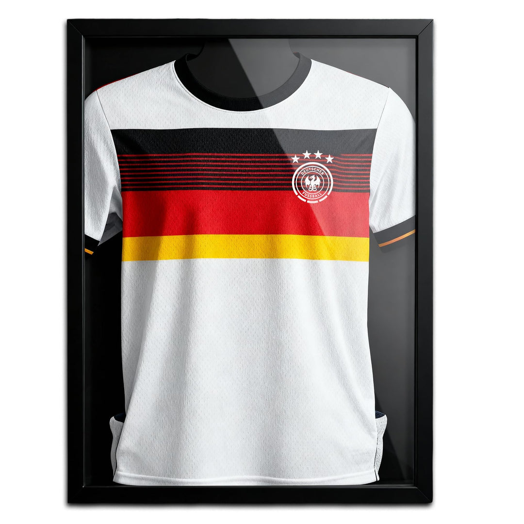Avalo Objektrahmen - Einrahmung Fussballtrikot - 3D Box Frame - 60x80 CM - Schwarz - Deep Frame - Tr