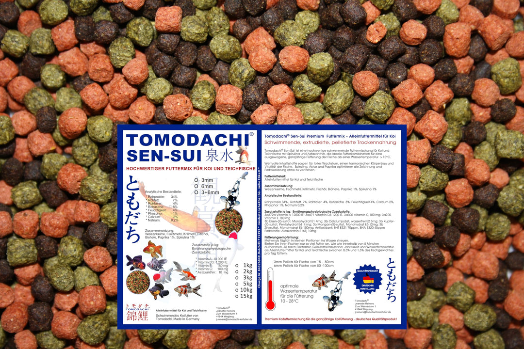 Koifuttermischung, Koifutter, Schwimmfutter, Premium Koimix, Teichfuttermix mit Spirulina, Astax, Pa