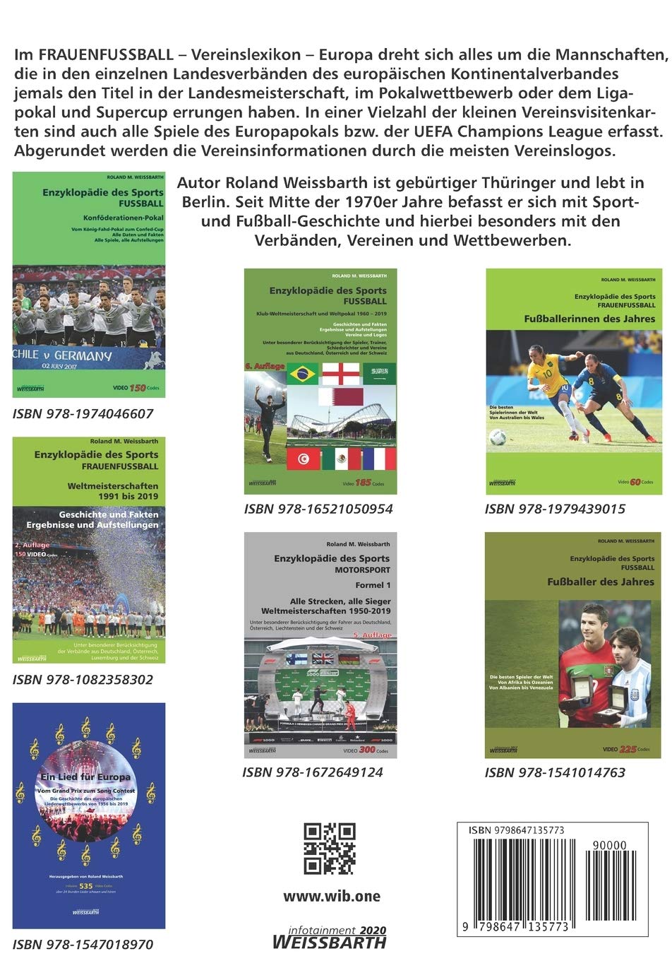 FRAUENFUSSBALL – Vereinslexikon – Europa, Taschenbuch