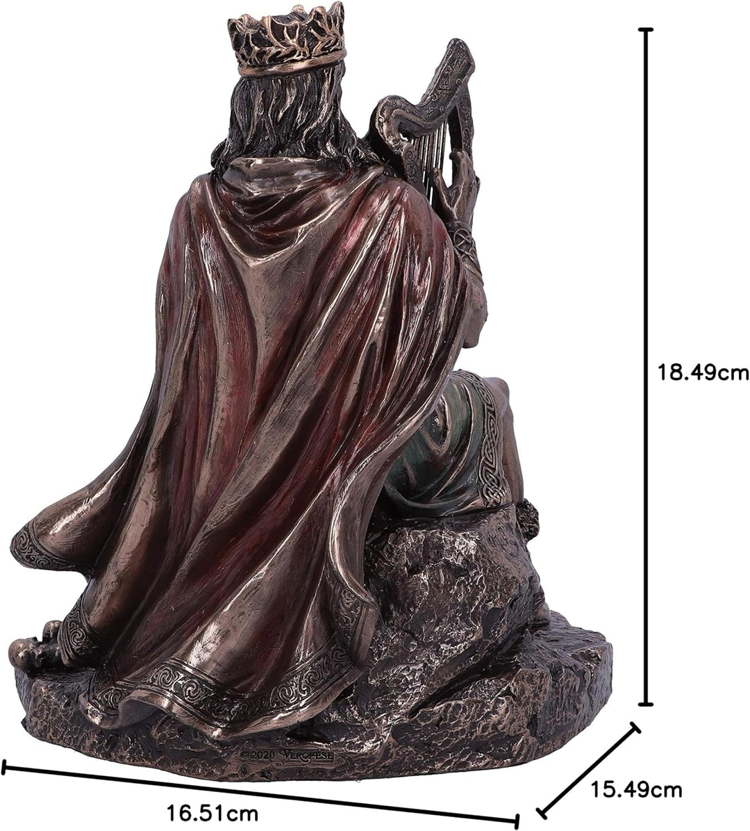 Nemesis Now Dagda König von Tuatha De Danann Keltische Gottheit-Figur, Bronze, 18,5 cm