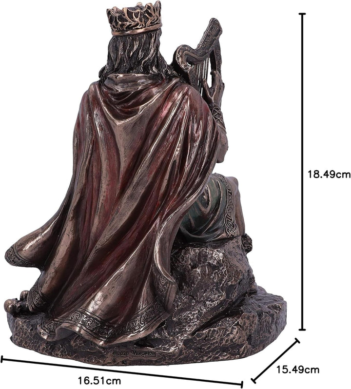 Nemesis Now Dagda König von Tuatha De Danann Keltische Gottheit-Figur, Bronze, 18,5 cm