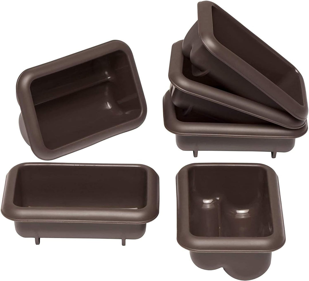 Lurch 85077 FlexiForm Mini Stollen 6er Set / Backförmchen für 6 kleine Stollen ( 9.1 x 5.6 x 3.9 cm)