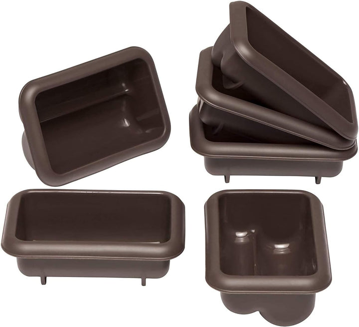 Lurch 85077 FlexiForm Mini Stollen 6er Set / Backförmchen für 6 kleine Stollen ( 9.1 x 5.6 x 3.9 cm)