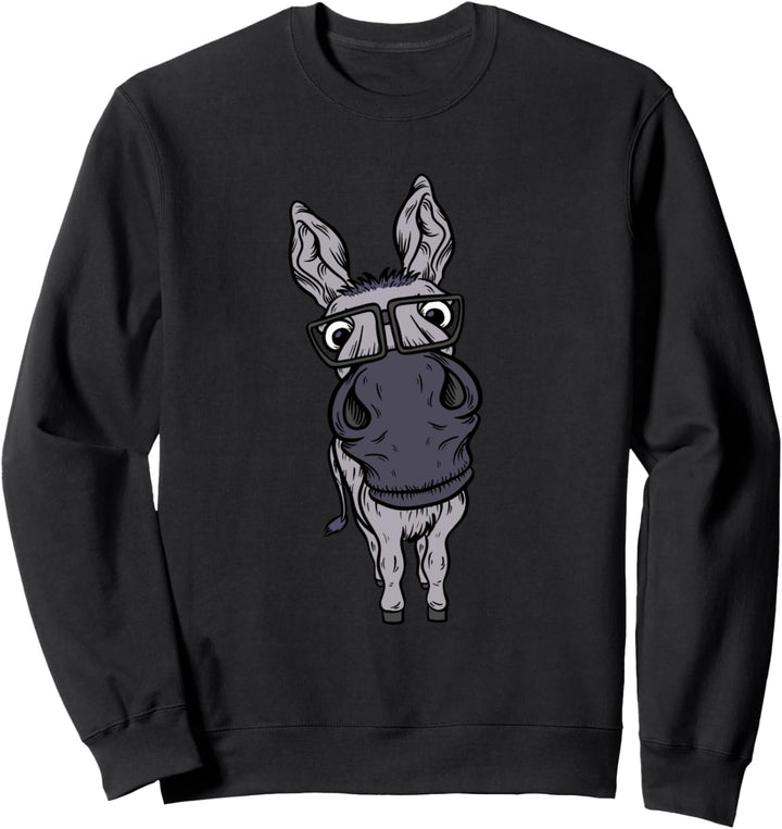 Lustiger Hausesel Bauernhof Pferd Maulesel Maultier Esel Sweatshirt