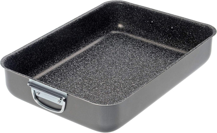 Alluflon Tradition Italien Lasagneform, Aluminium, schwarz, 35 x 25 cm Rettangolare 35x25cm, Rettang
