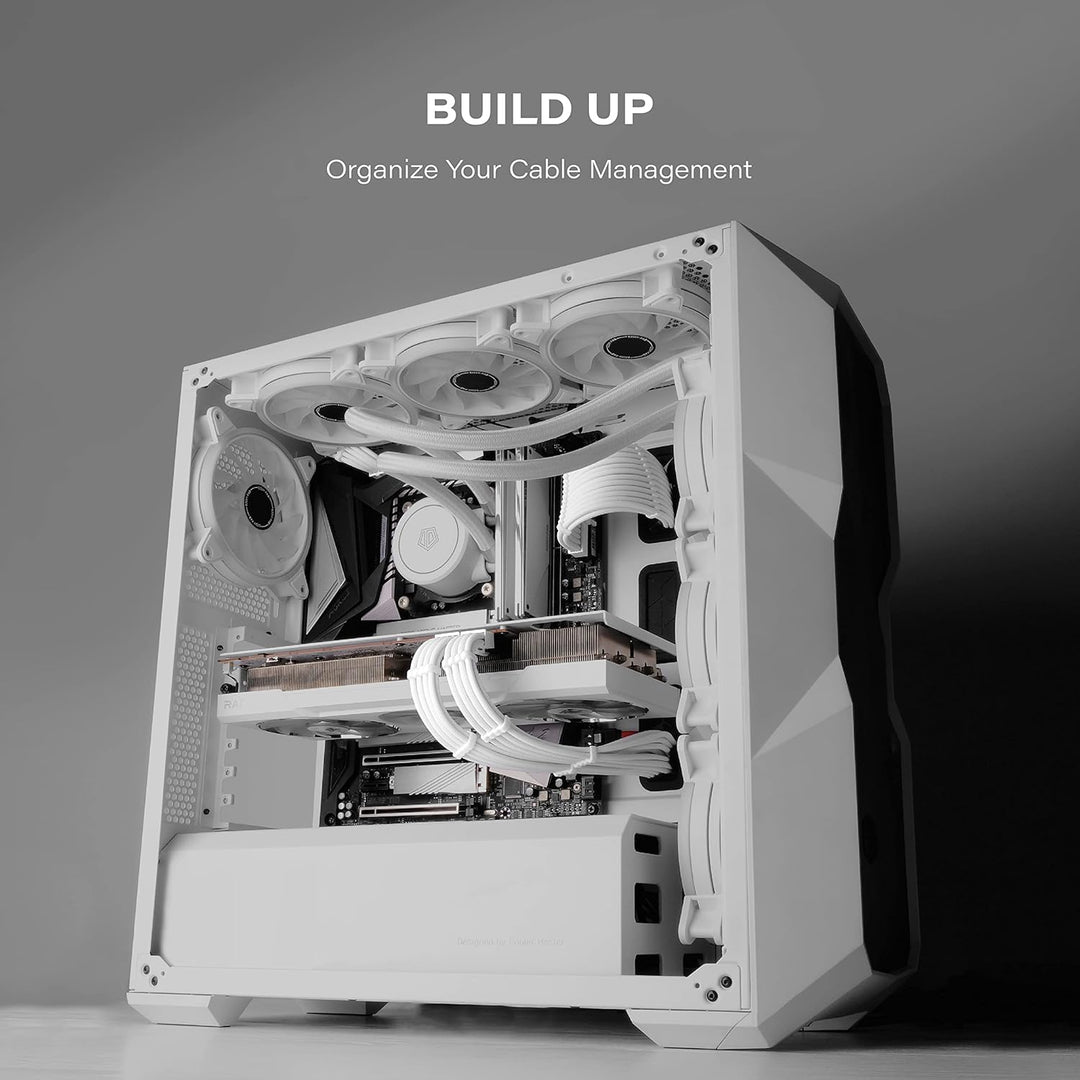 EZDIY-FAB PSU Verlängerungskabel Ummanteltes Custom Mod PC Stromversorgungskabel,Weiches Nylongeflec