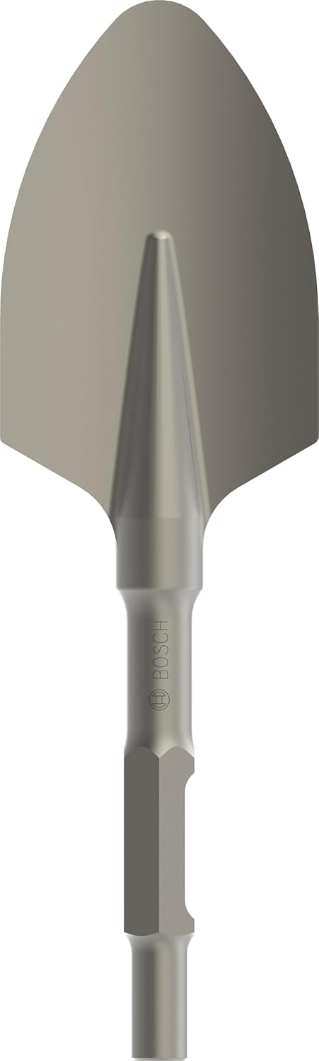 Bosch Professional abgerundeter Spatmeissel mit 30-mm-Sechskantschaft, 30-mm