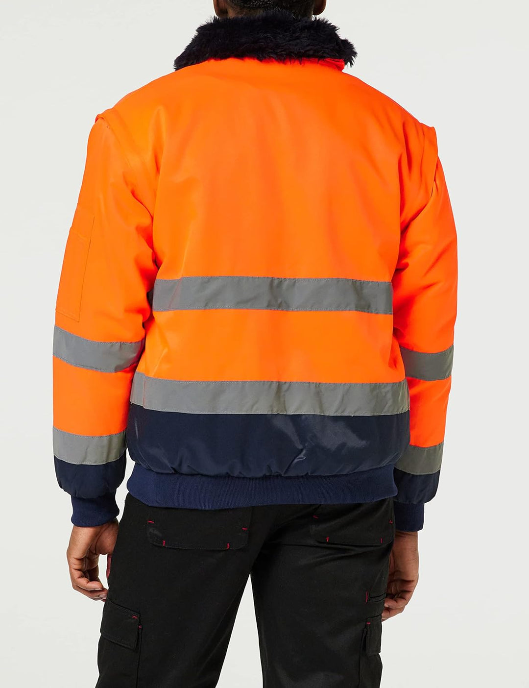 Portwest Hi-Vis Warnschutz 3-in-1 Pilotjacke, Grösse: L, Farbe: Orange/Marine, PJ50ONRL L orange / m