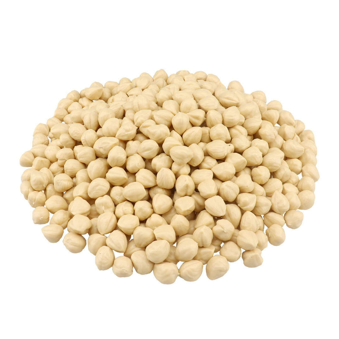 Künstliche Haselnuss Kerne 500g (475Pcs) gefälschte Nüsse für Home Kitchen Table Mittelstück Schrank