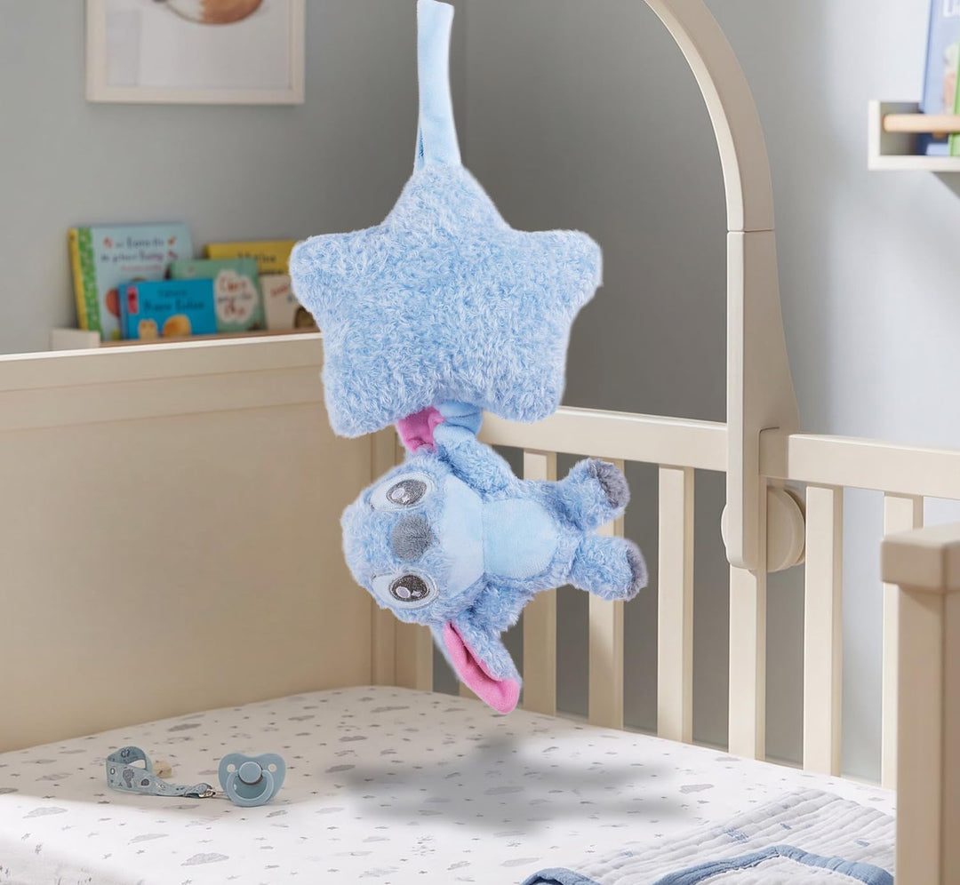 Disney Stitch Spieluhr aus Plüsch – Kuscheltier mit Einschlafmelodie, weicher Stoff, detailreicher C