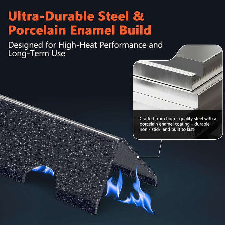 QuliMetal Aromaschienen für Weber Genesis II/LX 300, passend für Genesis II E310, II E315, II E335 (