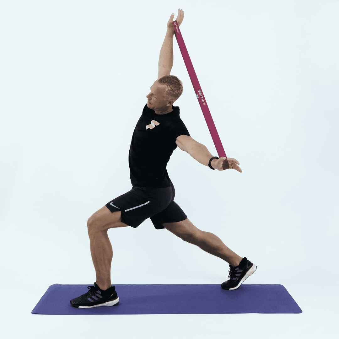 FlickVit Fitnessbänder 4er Set- Beginner (2 & 3) inkl. Tragebeutel, Fitnessband Stoff, Klimmzugband,