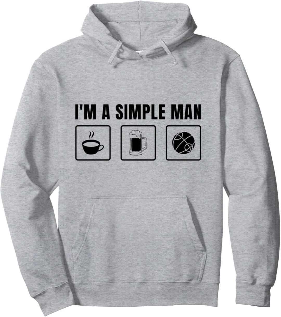 Botcha-Ball mit Aufschrift „I'm A Simple Man“ Pullover Hoodie