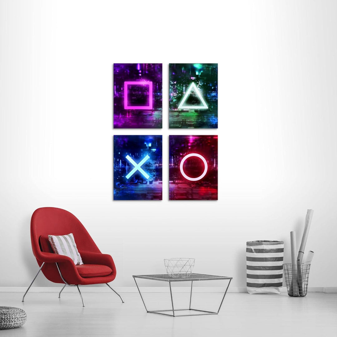 Novart Bilder Spielkonsole Gamer - Fertig Zum Aufhängen - Kein Extra Rahmen benötigt - Wandbilder Se