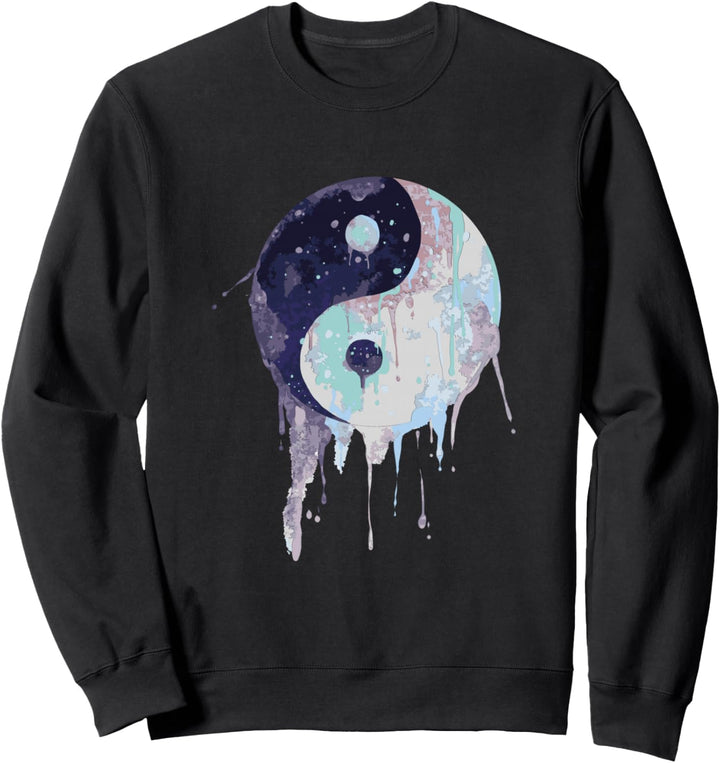 Yin Yang Wasserfarbe Sweatshirt