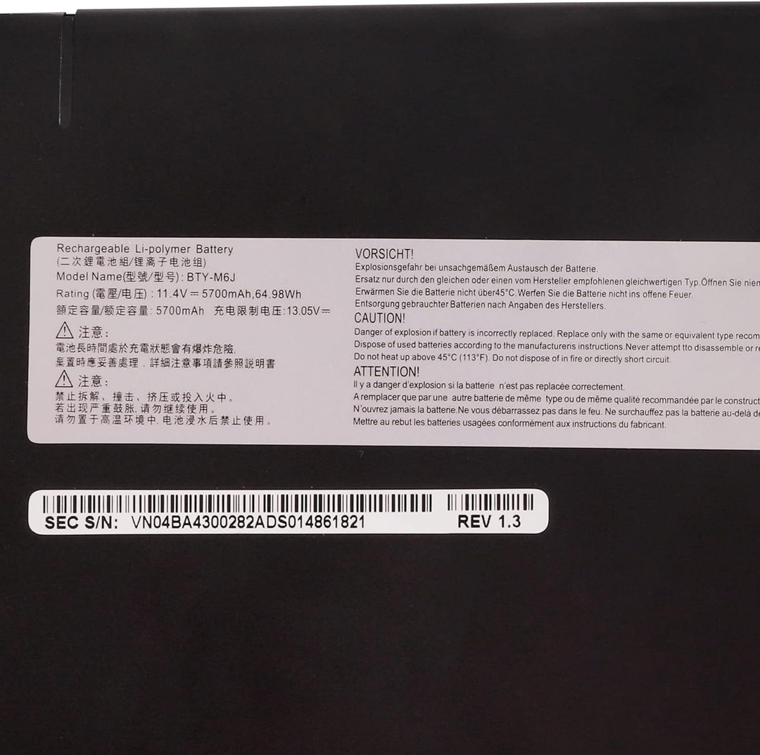 Swark Laptop Akku BTY-M6J BTY-U6J Kompatibel mit MSI GS63 GS63VR GS73 GS73VR 6RF Stealth Pro 6RF-001