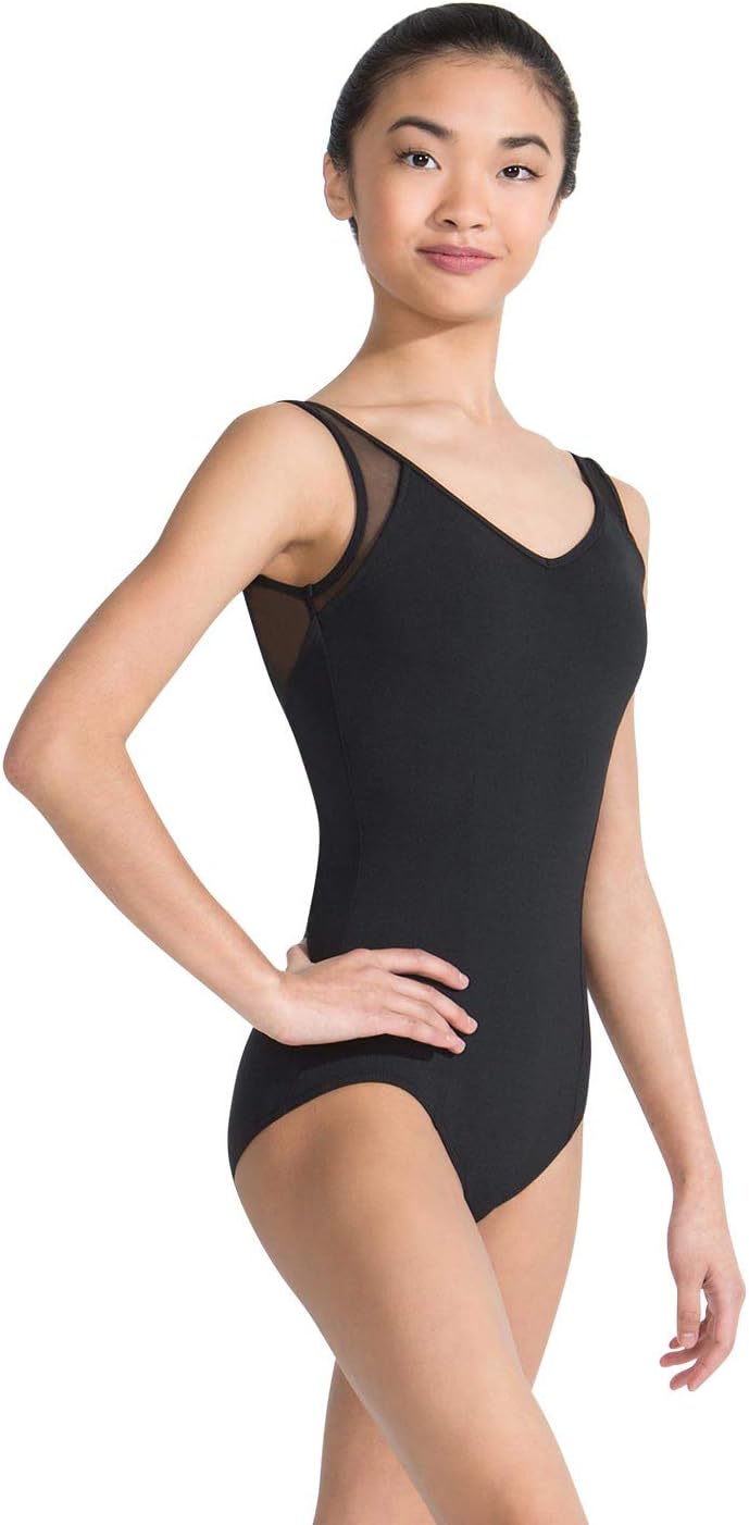 Capezio Damen Mc829w Tanktop mit V-Ausschnitt S Schwarz, S Schwarz