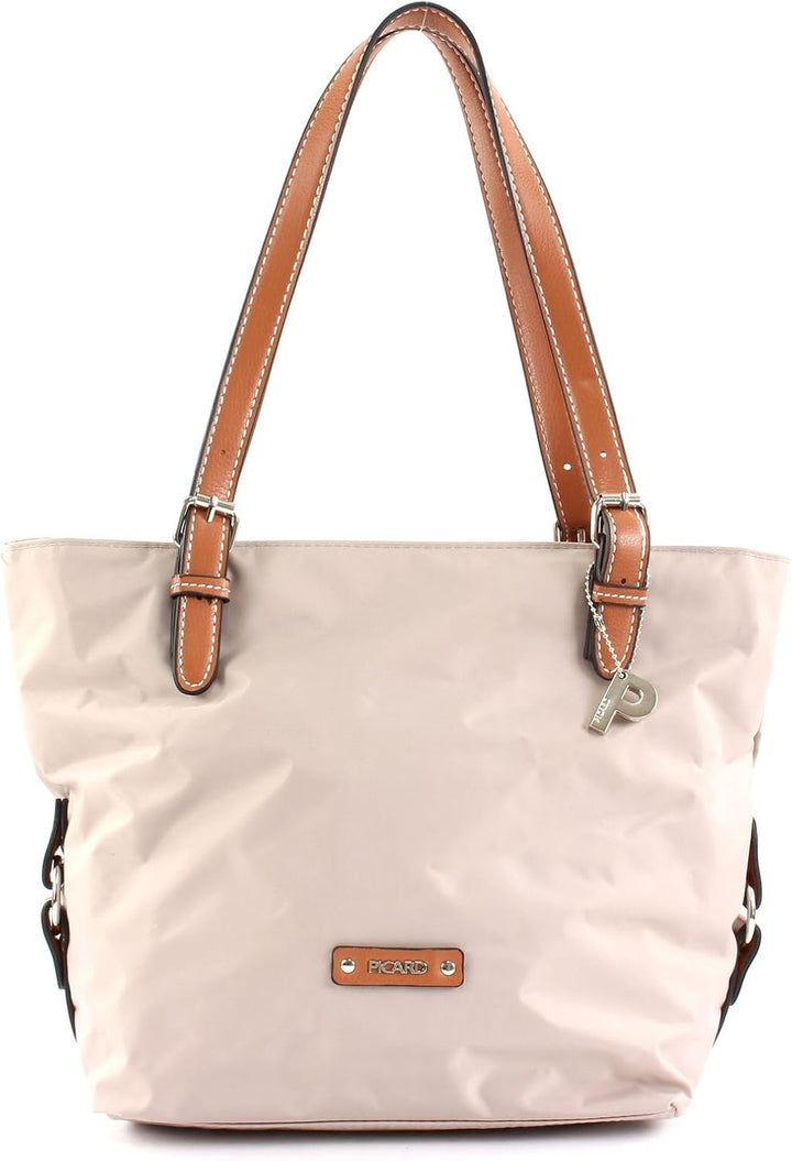 Picard Damen Shopper SONJA aus Nylon Mittel | mit Reissverschluss | Shopper | Alltag, Ausgehen Perle
