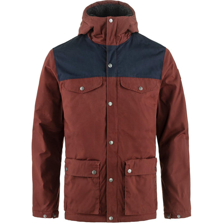 FJÄLLRÄVEN Greenland Herren Jacke 81872 XS Maroon/Dark Navy, XS Maroon/Dark Navy
