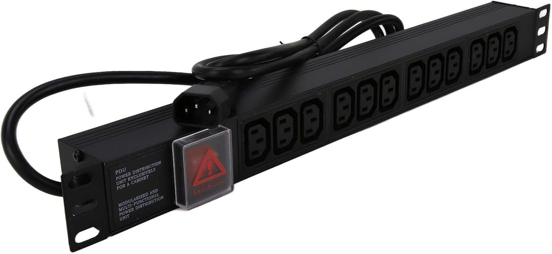 kenable Strom Verteilen Einheit 12 Wege C13 IEC 19 inch Horizontal PDU Zum C14 Stecker [12-Fach Hori