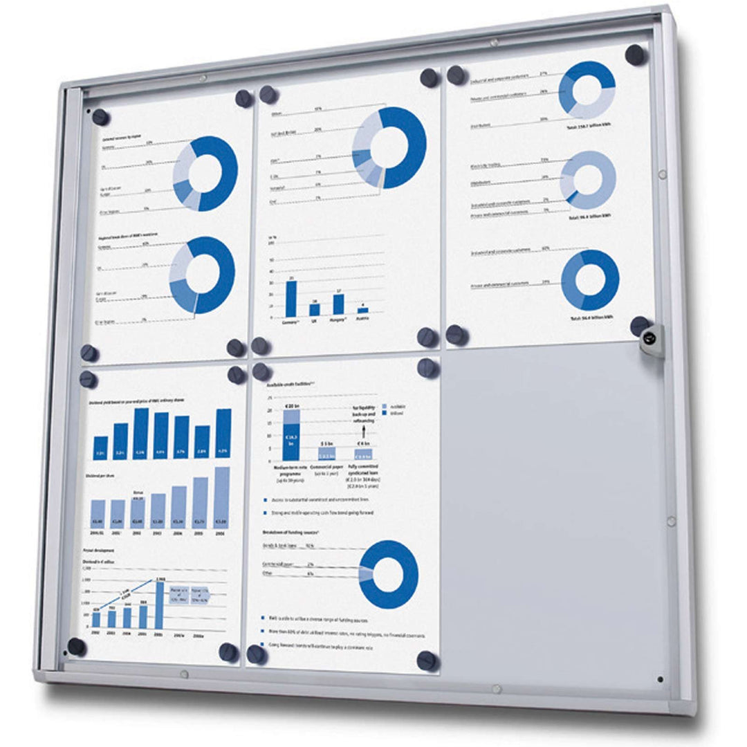 kaufdeinschild 2 x A4 (440 x 310mm) Schaukasten Rio Plakatschaukasten abschliessbar Infokasten mit A
