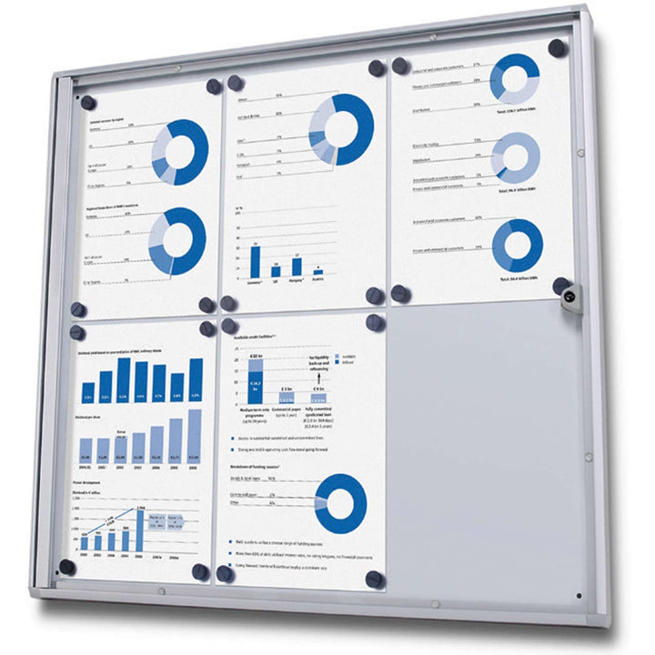 kaufdeinschild 2 x A4 (440 x 310mm) Schaukasten Rio Plakatschaukasten abschliessbar Infokasten mit A