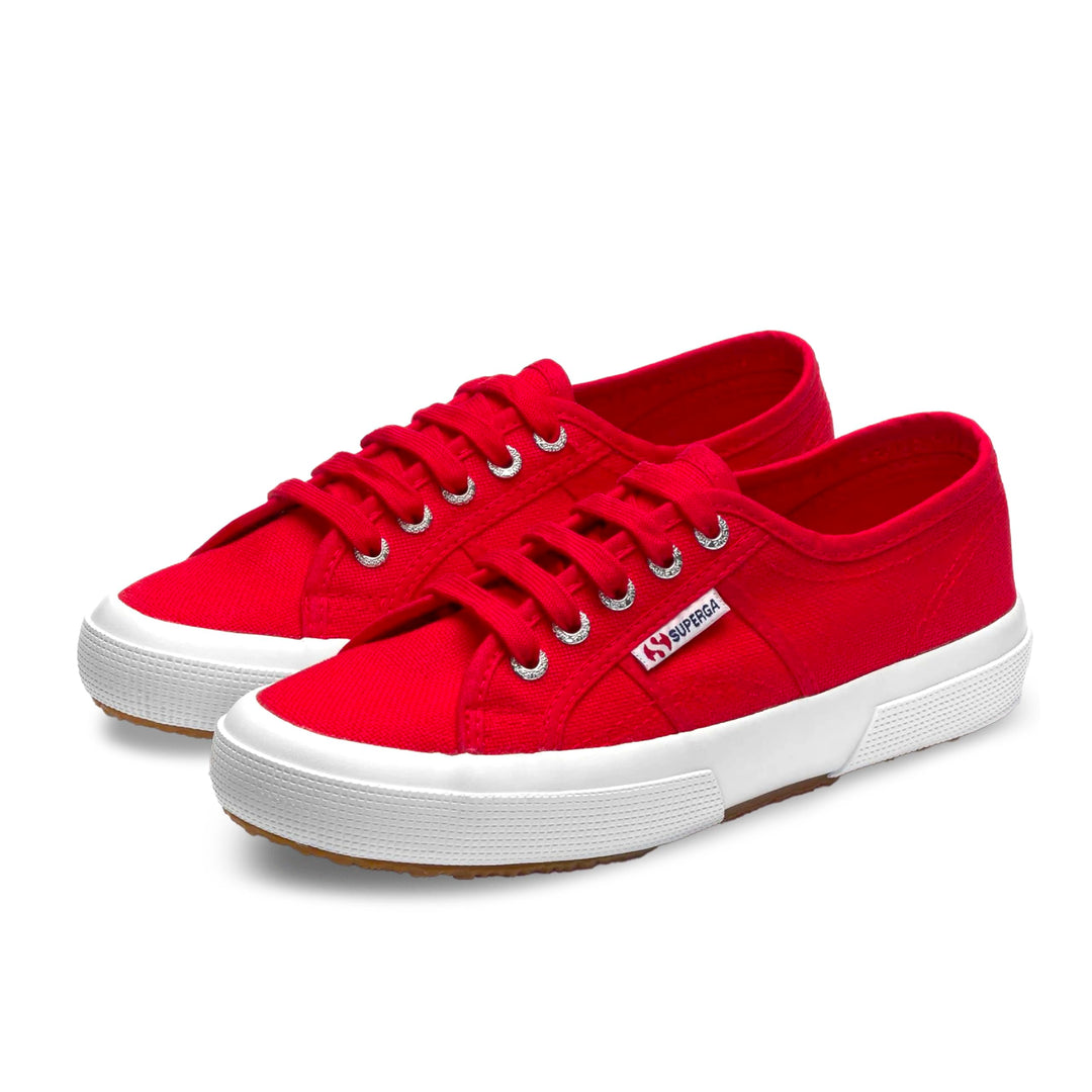 Superga 2750 Linu, Damen Schnürsneaker 39 EU Rot Red White, 39 EU Rot Red White