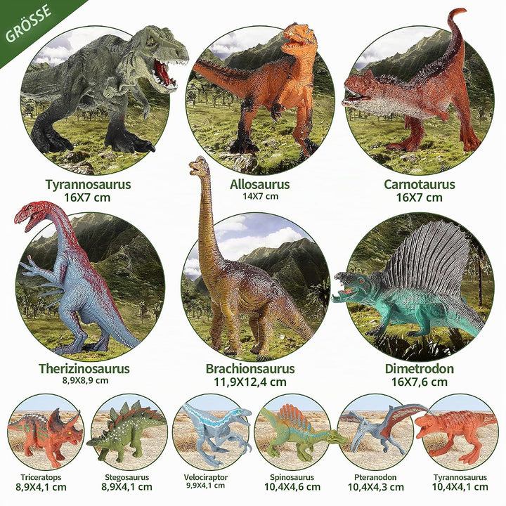 Oriate Dinosaurier Spielzeug mit Spielmatte, realistische Mosasaurus Figur, Spielset für Kinder, ein