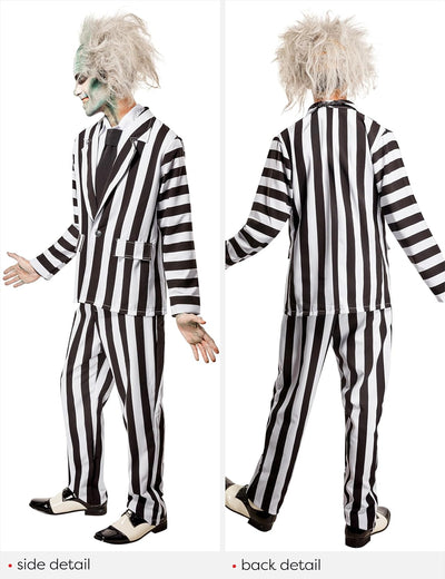 Rubie's Offizielles Beetlejuice Deluxe-Kostüm für Erwachsene, Standard/Medium STD, STD