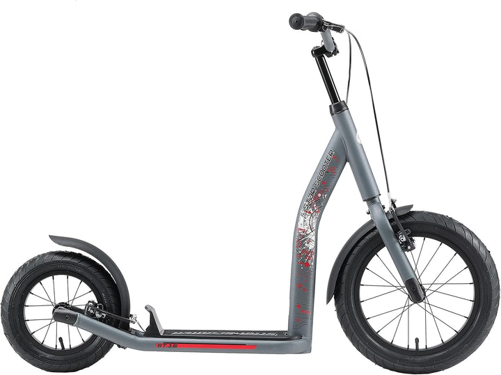 STAR SCOOTER Kinder Tret Roller ab 8 Jahre | City Kick Scooter Luftreifen Höhenverstellbar 16 Zoll N