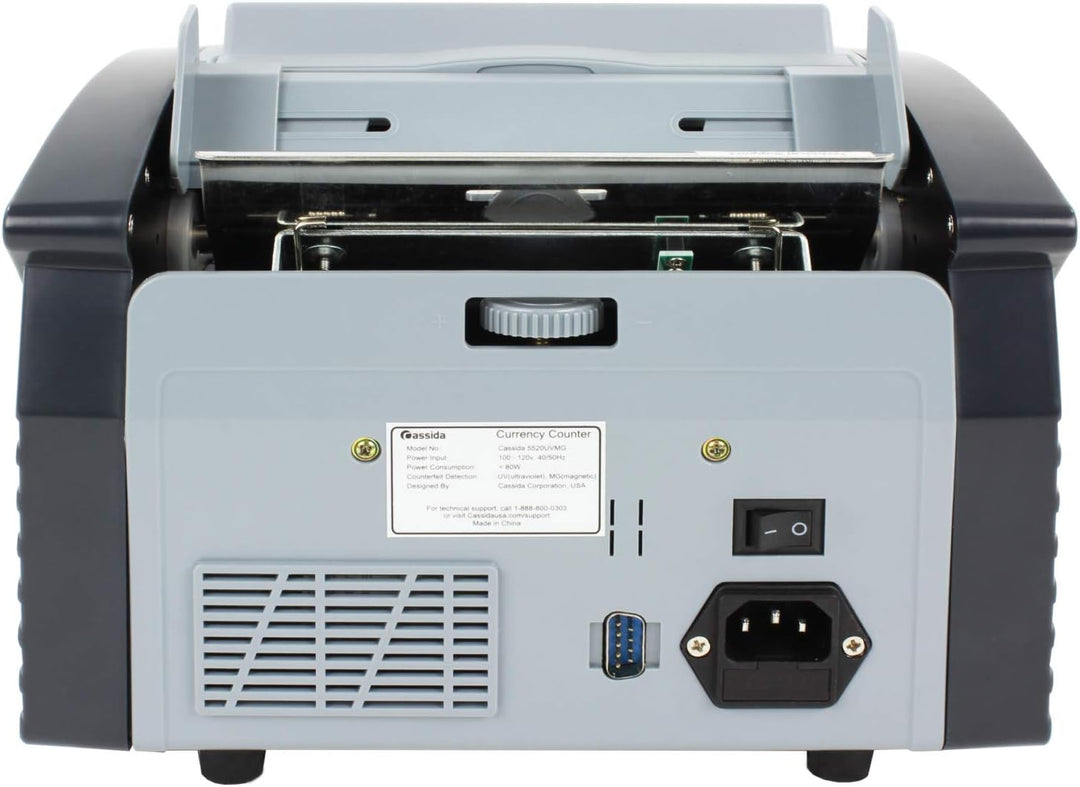 Cassida 5520 UV/MG – USA Geldzähler mit ValuCount, UV/MG/IR Fälschungserkennung, Hinzufügen und Batc