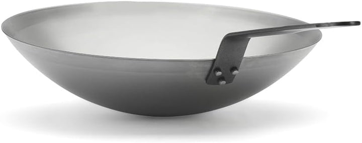 De Buyer - Wok CARBONE PLUS aus Eisenstahl - 35 cm Durchmesser - 5114.35 Single, Single