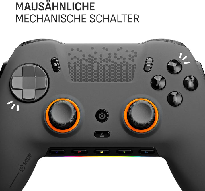 SCUF ENVISION PRO Wireless PC-Nur-Gaming-Controller - Fünf Abnehmbare G-Tasten - Abnehmbare Back-Pad