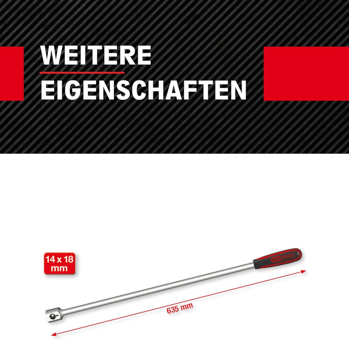 KS Tools Universal Einsteck Schlüssel 14x18 mm ERGOTORQUEplus 516.4895 I Präzisions Schraubenschlüss