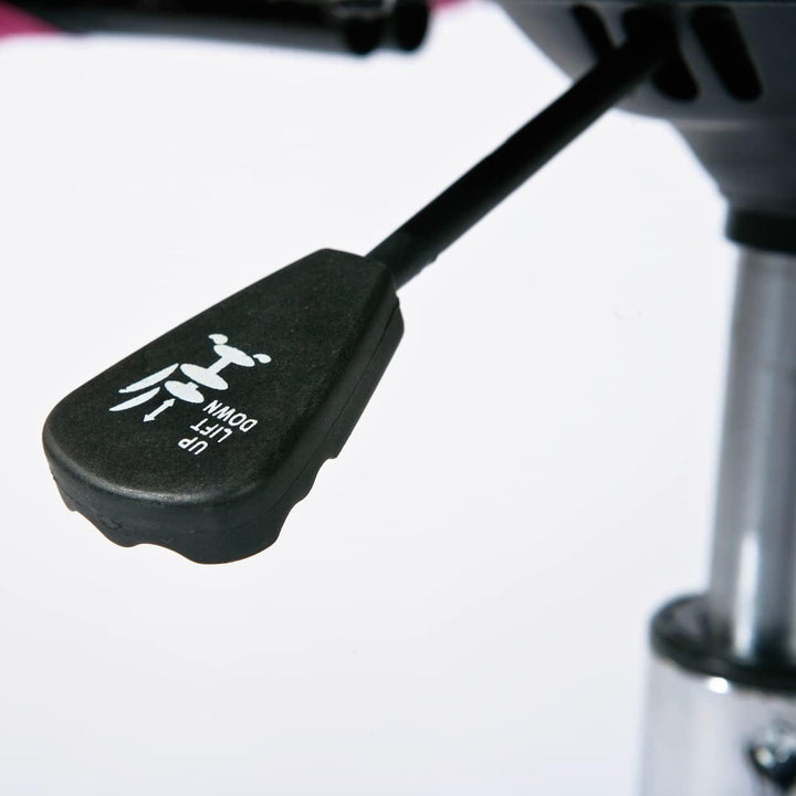 Inter Link Bürostuhl mit höhenverstellbaren Rädern aus fuchsiafarbenem Kunstleder und Polyester, 43